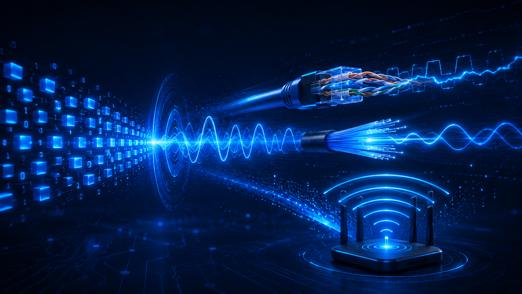 Physical layer: bits, signals, and transmission media