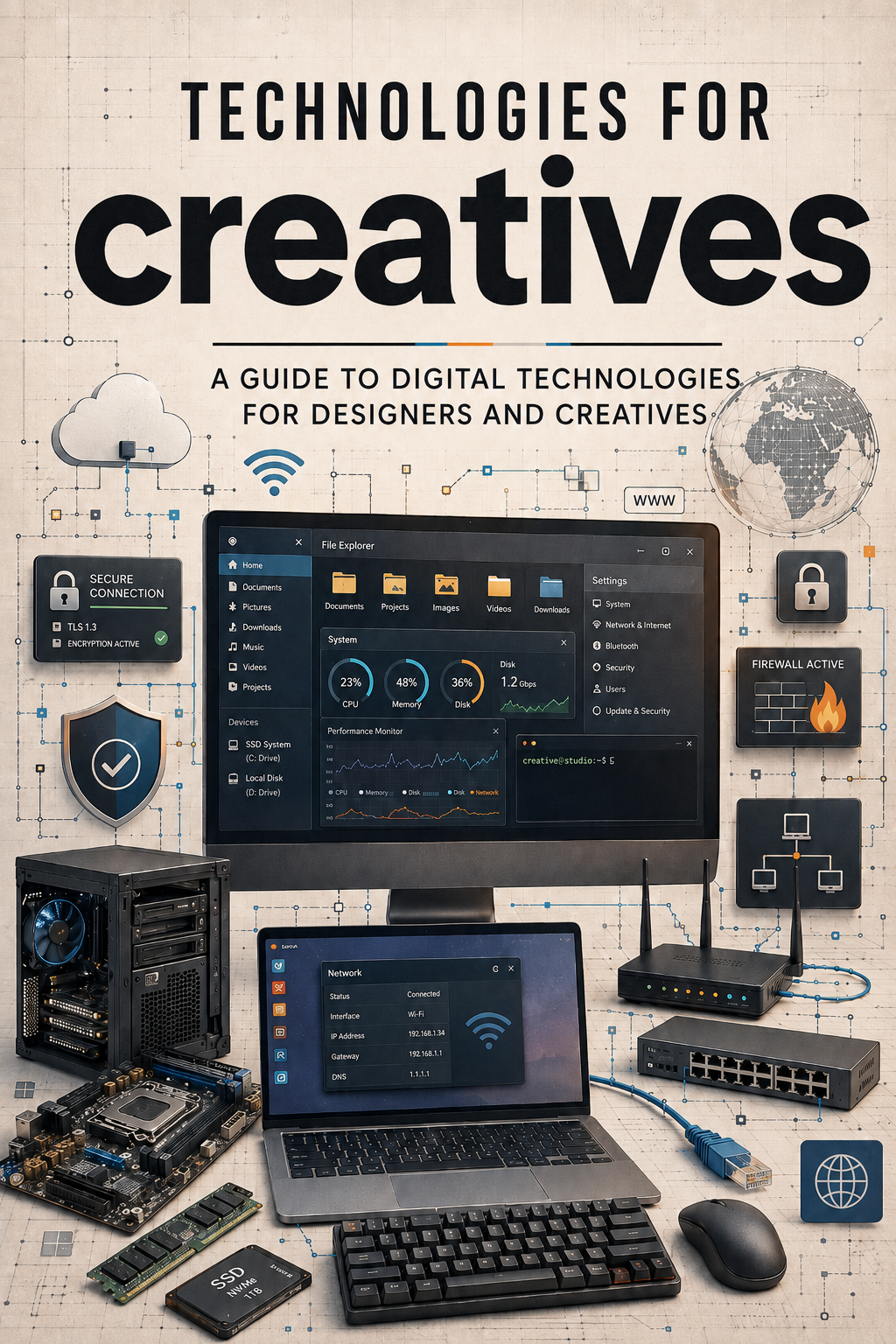 copertina del libro "techonologies for creatives"